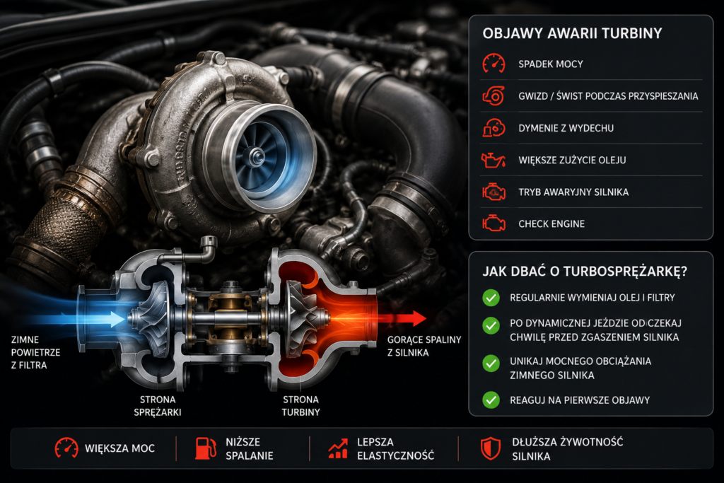 💨 Turbo – objawy awarii i jak uniknąć kosztownej naprawy turbo